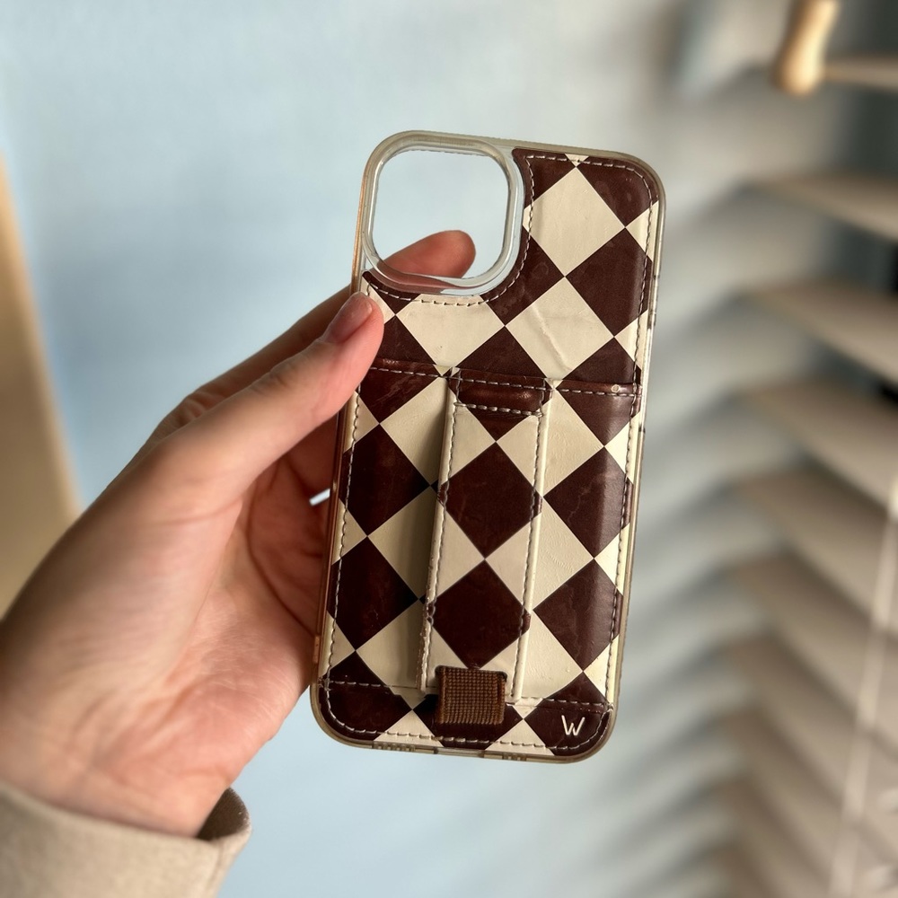 Walli original phone case brown marble by Danielle Davis